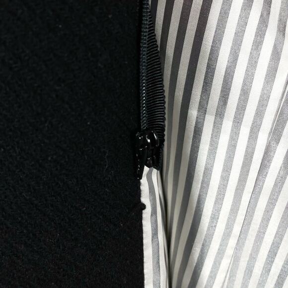 Veronica Beard Fiona Wool Coat Black Notch Collar Dickey Compatible Sz L - Picture 12 of 12